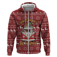 Hippie Car Santa Claus Christmas Hoodie Xmas Holiday Patterns - Wonder Print Shop