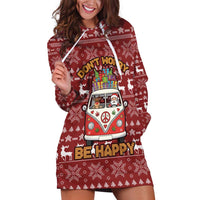 Hippie Car Santa Claus Christmas Hoodie Dress Xmas Holiday Patterns - Wonder Print Shop
