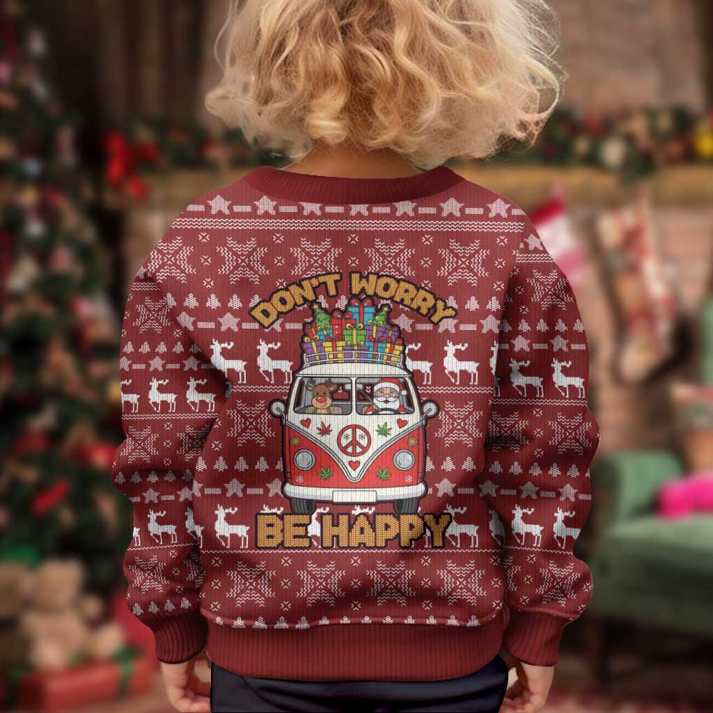 Hippie Car Santa Claus Christmas Kid Ugly Christmas Sweater Xmas Holiday Patterns - Wonder Print Shop