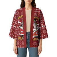 Hippie Car Santa Claus Christmas Kimono Xmas Holiday Patterns - Wonder Print Shop