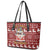 Hippie Car Santa Claus Christmas Leather Tote Bag Xmas Holiday Patterns - Wonder Print Shop
