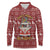 Hippie Car Santa Claus Christmas Long Sleeve Polo Shirt Xmas Holiday Patterns - Wonder Print Shop
