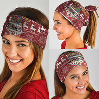 Hippie Car Santa Claus Christmas Neck Gaiter Xmas Holiday Patterns - Wonder Print Shop