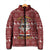 Hippie Car Santa Claus Christmas Padded Jacket Xmas Holiday Patterns - Wonder Print Shop