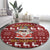 Hippie Car Santa Claus Christmas Round Carpet Xmas Holiday Patterns - Wonder Print Shop