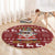 Hippie Car Santa Claus Christmas Round Carpet Xmas Holiday Patterns - Wonder Print Shop