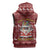 Hippie Car Santa Claus Christmas Sleeveless Zip Hoodie Xmas Holiday Patterns - Wonder Print Shop