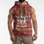 Hippie Car Santa Claus Christmas Sleeveless Zip Hoodie Xmas Holiday Patterns - Wonder Print Shop