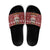 Hippie Car Santa Claus Christmas Slide Sandals Xmas Holiday Patterns - Wonder Print Shop
