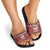 Hippie Car Santa Claus Christmas Slide Sandals Xmas Holiday Patterns - Wonder Print Shop