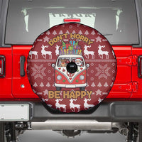 Hippie Car Santa Claus Christmas Spare Tire Cover Xmas Holiday Patterns - Wonder Print Shop