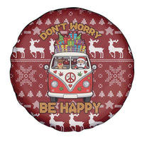 Hippie Car Santa Claus Christmas Spare Tire Cover Xmas Holiday Patterns - Wonder Print Shop