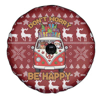 Hippie Car Santa Claus Christmas Spare Tire Cover Xmas Holiday Patterns - Wonder Print Shop