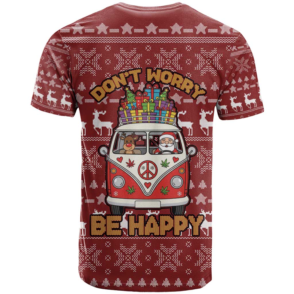 Hippie Car Santa Claus Christmas T Shirt Xmas Holiday Patterns - Wonder Print Shop