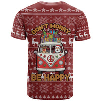 Hippie Car Santa Claus Christmas T Shirt Xmas Holiday Patterns - Wonder Print Shop