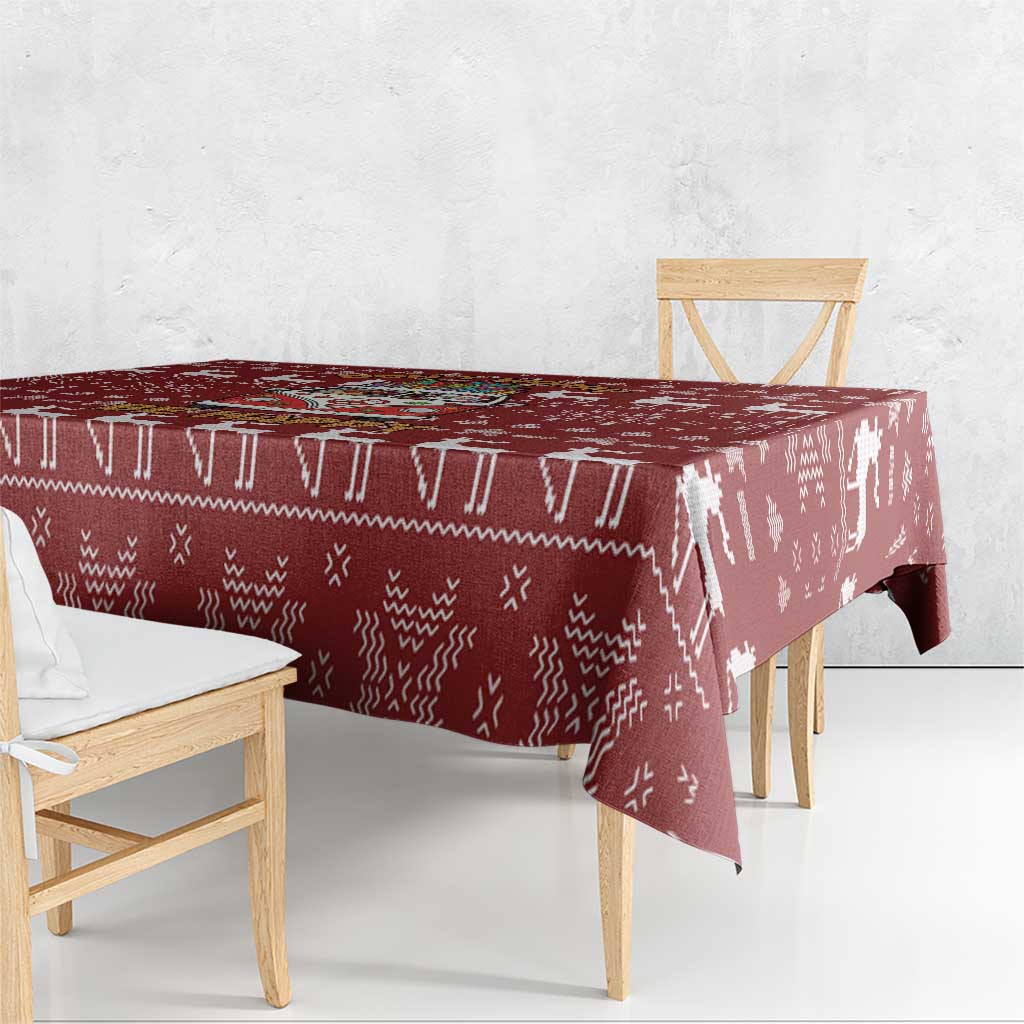Hippie Car Santa Claus Christmas Tablecloth Xmas Holiday Patterns - Wonder Print Shop
