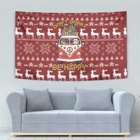 Hippie Car Santa Claus Christmas Tapestry Xmas Holiday Patterns - Wonder Print Shop