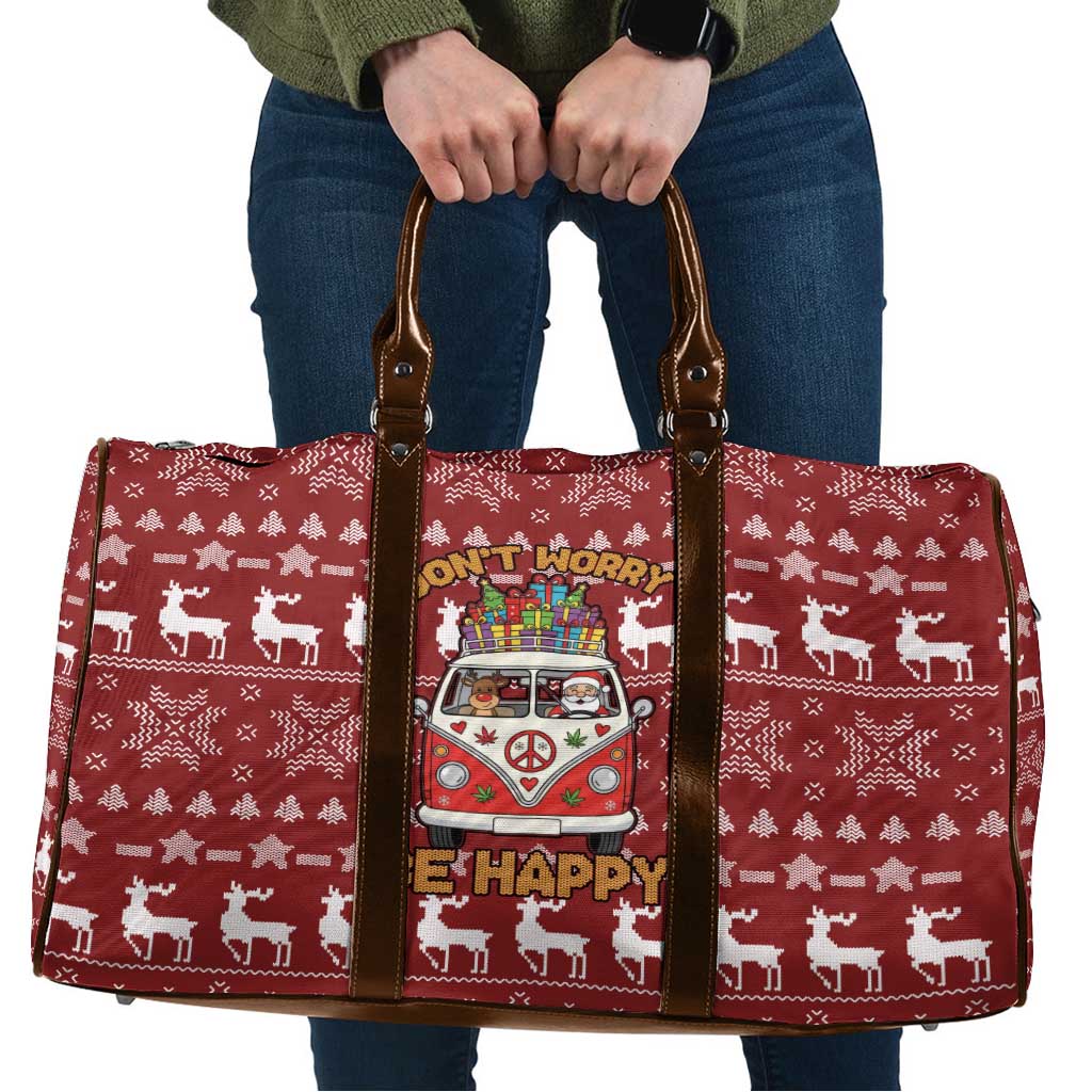 Hippie Car Santa Claus Christmas Travel Bag Xmas Holiday Patterns - Wonder Print Shop