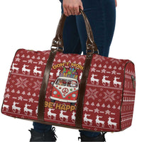 Hippie Car Santa Claus Christmas Travel Bag Xmas Holiday Patterns - Wonder Print Shop
