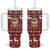 Hippie Car Santa Claus Christmas Tumbler With Handle Xmas Holiday Patterns - Wonder Print Shop