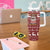 Hippie Car Santa Claus Christmas Tumbler With Handle Xmas Holiday Patterns - Wonder Print Shop