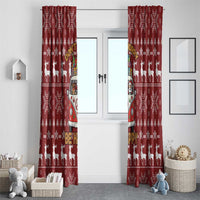 Hippie Car Santa Claus Christmas Window Curtain Xmas Holiday Patterns - Wonder Print Shop