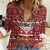 Hippie Car Santa Claus Christmas Women Casual Shirt Xmas Holiday Patterns - Wonder Print Shop