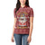 Hippie Car Santa Claus Christmas Women Polo Shirt Xmas Holiday Patterns - Wonder Print Shop
