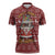 Hippie Car Santa Claus Christmas Zipper Polo Shirt Xmas Holiday Patterns - Wonder Print Shop