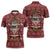 Hippie Car Santa Claus Christmas Zipper Polo Shirt Xmas Holiday Patterns - Wonder Print Shop