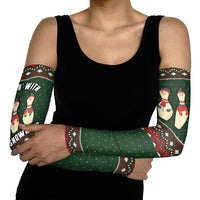 Christmas Bowling Rollin With My Snowmies Arm Sleeves Xmas Holiday Patterns - Wonder Print Shop