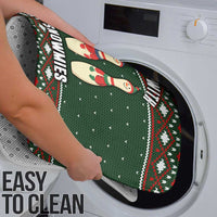 Christmas Bowling Rollin With My Snowmies Bathroom Set Xmas Holiday Patterns - Wonder Print Shop