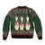 Christmas Bowling Rollin With My Snowmies Bomber Jacket Xmas Holiday Patterns - Wonder Print Shop