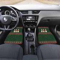 Christmas Bowling Rollin With My Snowmies Car Mats Xmas Holiday Patterns - Wonder Print Shop