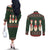 Christmas Bowling Rollin With My Snowmies Couples Matching Off The Shoulder Long Sleeve Dress and Long Sleeve Button Shirt Xmas Holiday Patterns - Wonder Print Shop