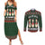 Christmas Bowling Rollin With My Snowmies Couples Matching Summer Maxi Dress and Long Sleeve Button Shirt Xmas Holiday Patterns - Wonder Print Shop