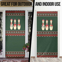 Christmas Bowling Rollin With My Snowmies Door Cover Xmas Holiday Patterns - Wonder Print Shop