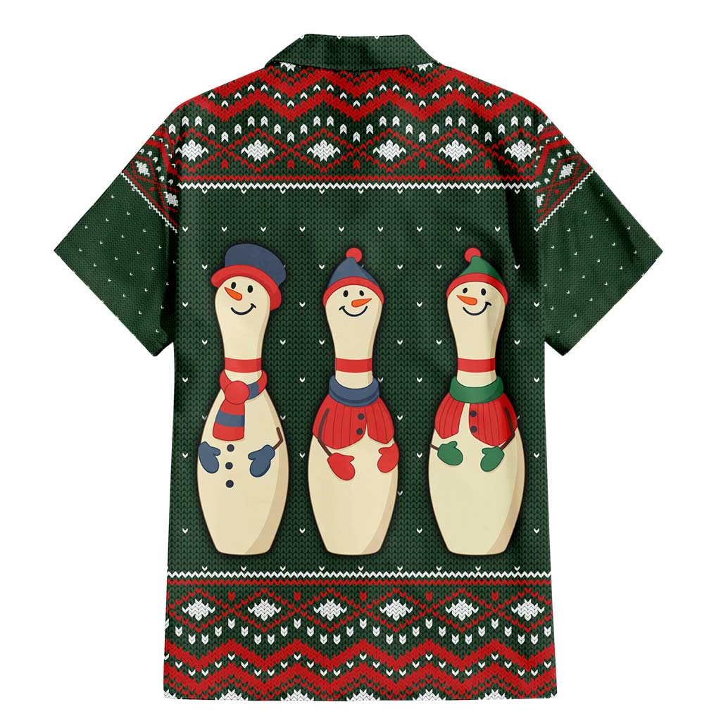 Christmas Bowling Rollin With My Snowmies Family Matching Mermaid Dress and Hawaiian Shirt Xmas Holiday Patterns - Wonder Print Shop