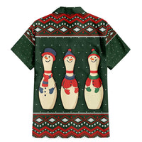 Christmas Bowling Rollin With My Snowmies Family Matching Mermaid Dress and Hawaiian Shirt Xmas Holiday Patterns - Wonder Print Shop