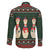 Christmas Bowling Rollin With My Snowmies Family Matching Off The Shoulder Long Sleeve Dress and Hawaiian Shirt Xmas Holiday Patterns - Wonder Print Shop