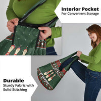 Christmas Bowling Rollin With My Snowmies Grocery Bag Xmas Holiday Patterns - Wonder Print Shop