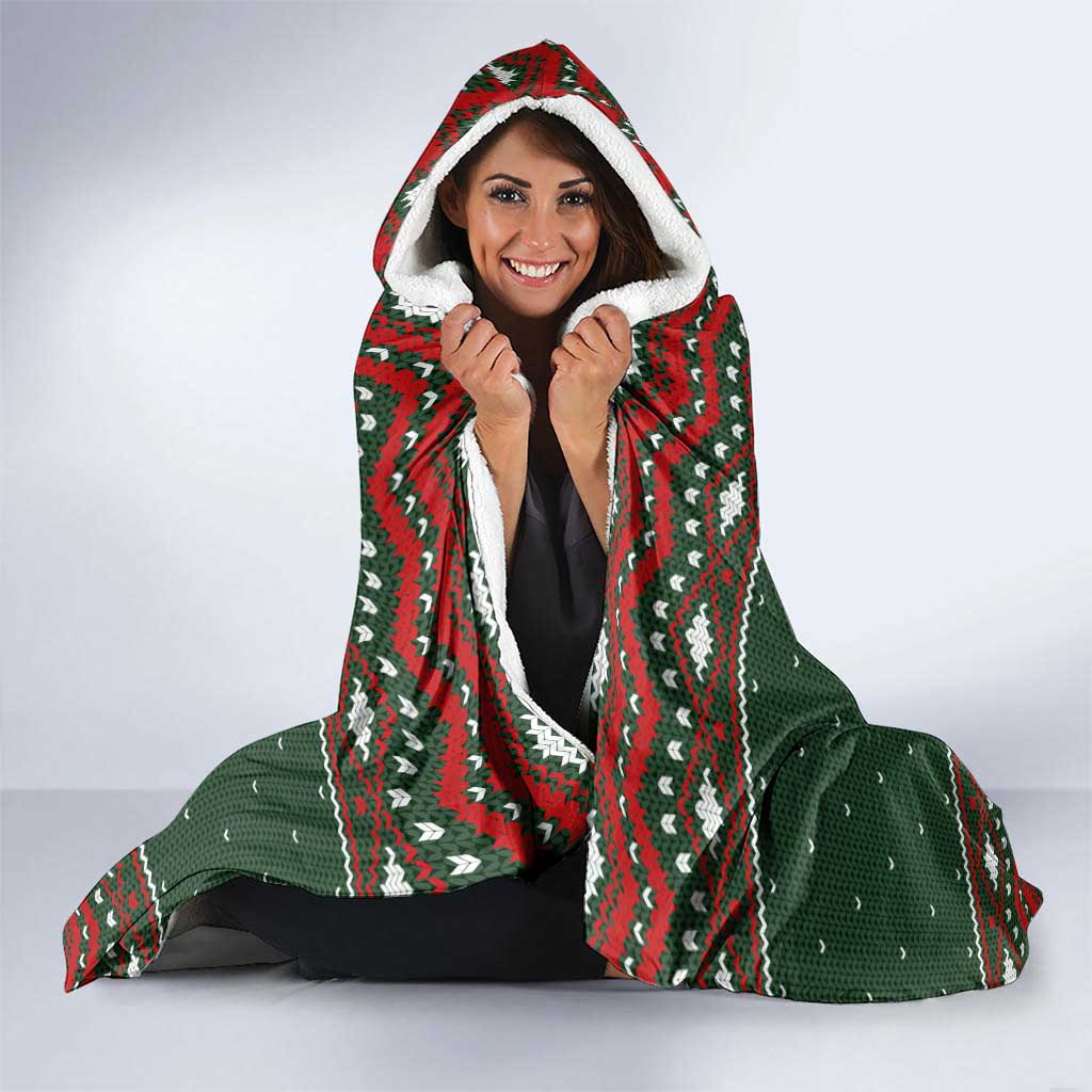 Christmas Bowling Rollin With My Snowmies Hooded Blanket Xmas Holiday Patterns - Wonder Print Shop