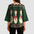 Christmas Bowling Rollin With My Snowmies Kimono Sleeve Blouse Xmas Holiday Patterns - Wonder Print Shop