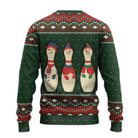 Christmas Bowling Rollin With My Snowmies Ugly Christmas Sweater Xmas Holiday Patterns - Wonder Print Shop