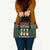 Christmas Bowling Rollin With My Snowmies Leather Bag Xmas Holiday Patterns - Wonder Print Shop