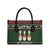 Christmas Bowling Rollin With My Snowmies Leather Bag Xmas Holiday Patterns - Wonder Print Shop