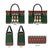 Christmas Bowling Rollin With My Snowmies Leather Bag Xmas Holiday Patterns - Wonder Print Shop