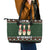 Christmas Bowling Rollin With My Snowmies Leather Tote Bag Xmas Holiday Patterns - Wonder Print Shop