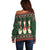 Christmas Bowling Rollin With My Snowmies Off Shoulder Sweater Xmas Holiday Patterns - Wonder Print Shop
