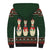 Christmas Bowling Rollin With My Snowmies Sherpa Hoodie Xmas Holiday Patterns - Wonder Print Shop